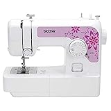 Brother J17s Nähmaschine, halbautomatisch, elektromechanisch – weiß, 4-Step-Knopfloch, 4 mm*