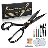 Stoffschere Schneiderschere 9' (23 cm) Kit mit Geschenkbox - Profi Textilschere Scharf aus Edelstahl – Schere zum Schneiden von Stoff, Kleidung, Textilien, Leder, Jeans, zum Nähen & Ändern