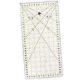 OfficeTree Schneiderlineal - 30x15 cm - Patchworklineal Lineal zum Nähen mit exakten Abmessungen und Zuschnitten