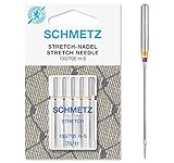 SCHMETZ Nähmaschinennadeln | 5 Stretch-Nadeln | 130/705 H-S | Nadeldicke 75/11 | auf Allen gängigen Haushaltsnähmaschinen einsetzbar | geeignet für die Verarbeitung von elastischen Stoffen